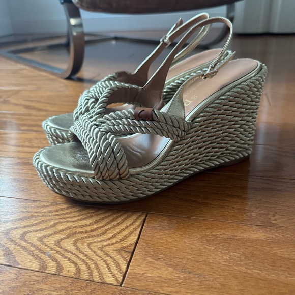 Kate Spade Gold Braided Rope Platforms - Picture 2 of 10